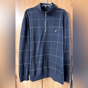 NEW men’s Nautica 3/4 zip sweater size XXL